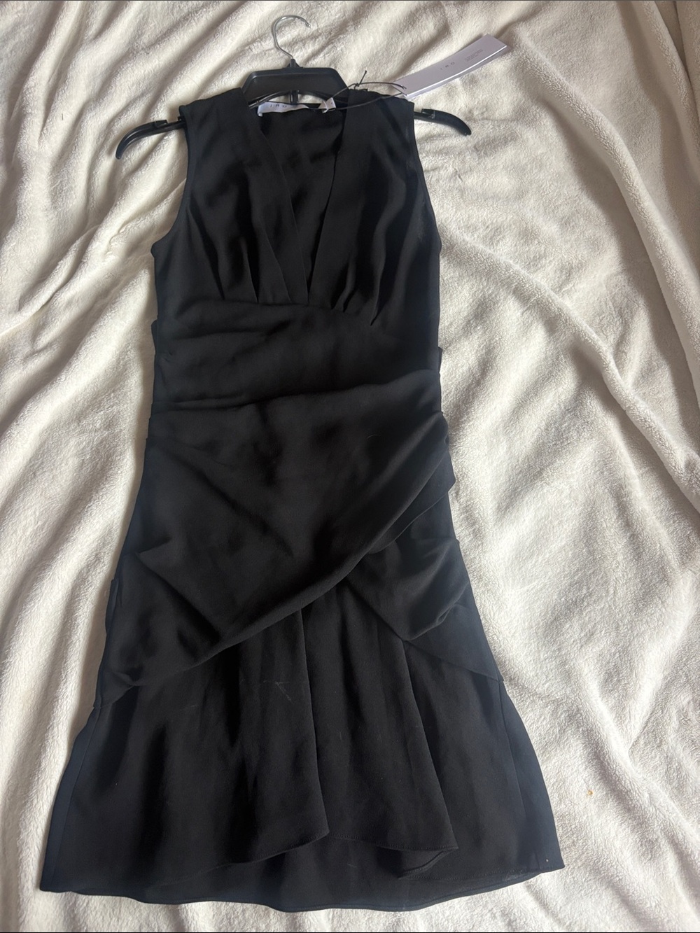 IRO Black Sleeveless Layered Midi Dress